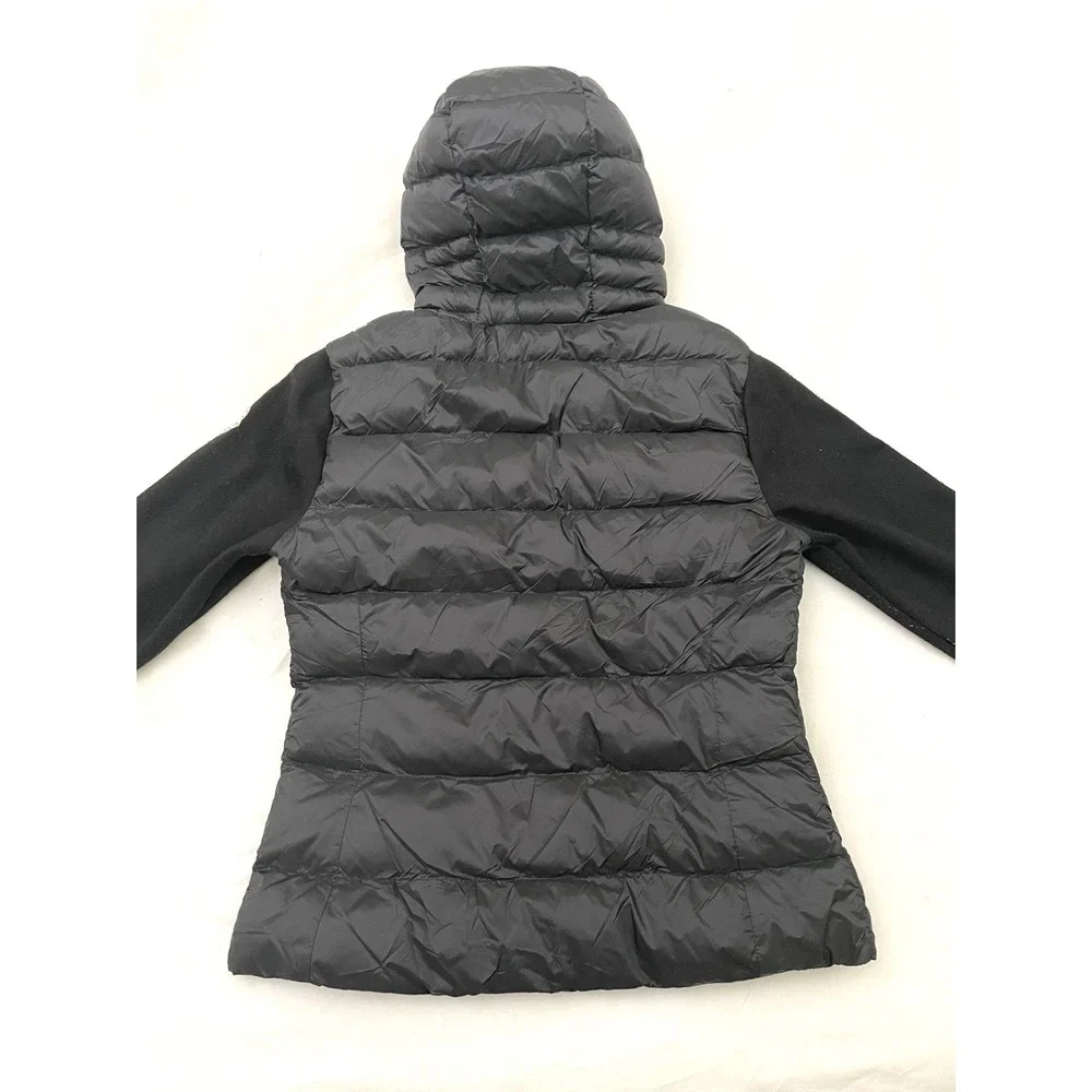 Moncler Kids‎ Hooded Down Puffer Jacket Size 2 Black Full Zip